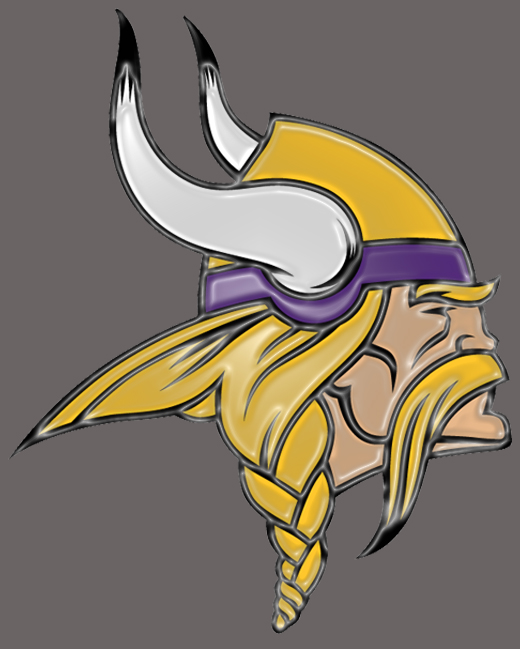 Minnesota Vikings Plastic Effect Logo iron on paper